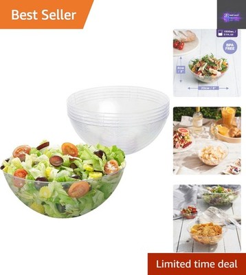 Mehrzweck 5 klare Servierschalen - 1500 ml, robustes & leichtes Design