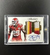 Eric Berry Auto Dual Game Used Patch 2016 Panini Flawless /25 Chiefs 2 x 3 color