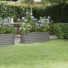 Image of Galvanised Steel Raised Garden Bed Large Outdoor Planter Vegetable Grow Box