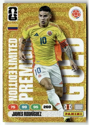 Panini World Cup Adrenalyn 2026 James Rodriguez Premium Limited Edition Gold - Bild 1 von 2