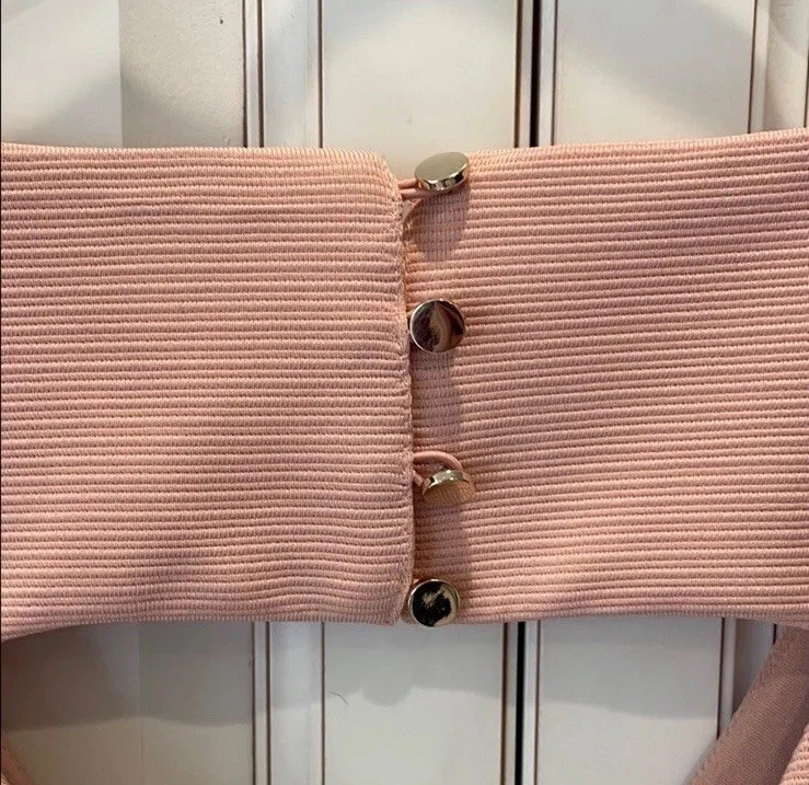 Mini Vestido KENSIE Rosa Cuello en V (Talla 4) Foto 4 de 4