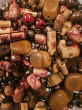 Wood Bead Lot 250 Pc. A17 