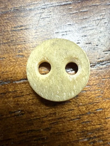 8 Matching 9/16” Two Hole Bone Buttons From The 1860-80’s Military Shirt