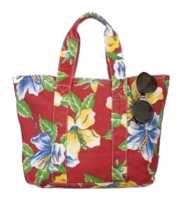 flowery tote bolsa