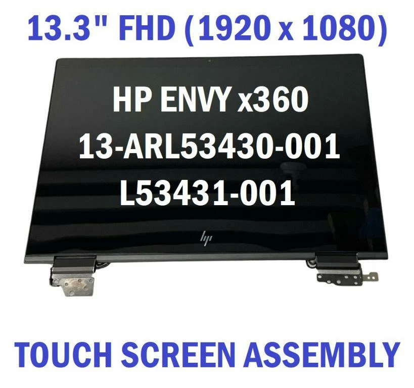 HP ENVY x360 Convertible 13-ar0xxx 13-AR0007CA 13-ar0007NI LCD DISPLAY ASSEMBLY