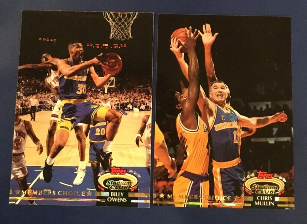 1992 Topps Stadium Club #195 #202 Chris Mullin & Billy Owens Lot