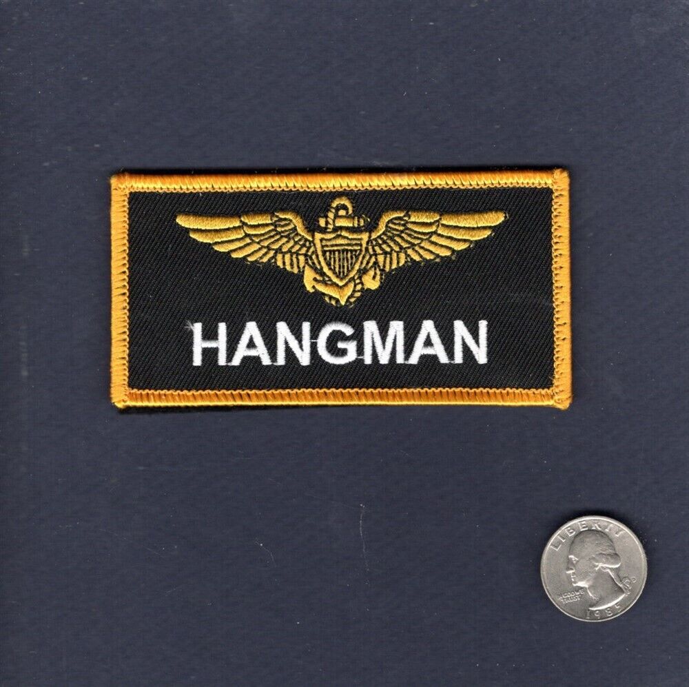 Jake HANGMAN Seresin TOP GUN Maverick Movie Name Tag Squadron Patch Set of  4