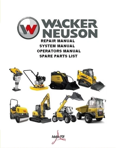 WACKER NEUSON-Repair Manual-Parts Book-Operators Manual