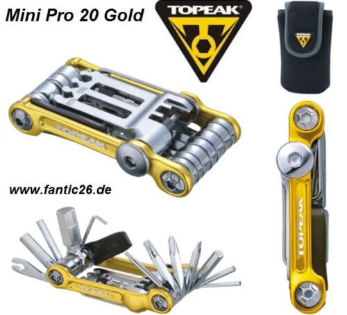 Topeak Fahrrad Bike Multifunktions Werkzeug Tour Tool Mini 20 Pro gold - Bild 1 von 1