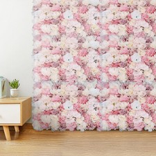 Flower Wall Panel Artificial Flower Wall Backdrop Flower Decoration 12 Pcs