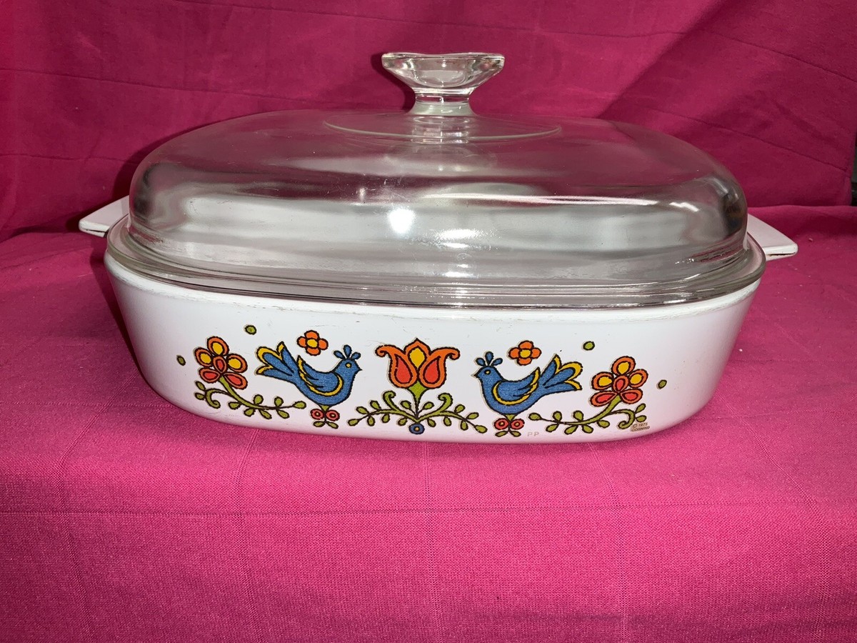 1975 Corning Ware Country Festival A-10-B 9 3/4 X 9 3/4 Casserole