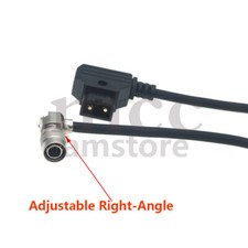 Adjustable Right-Angle Hirose 4pin to DTAP for Sound Devices 688 788T,zoom F4 F8