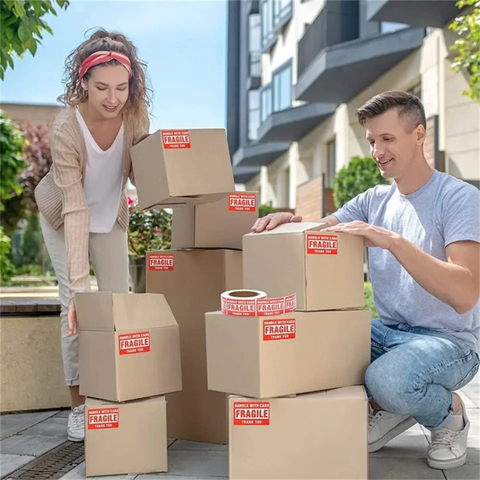10000 Fragile Stickers 2x3 Handle with Care Thank You Mail Labels 500/Roll 10000 Fragile Stickers 2x3 Handle with Care Thank You Mail Labels 500/Roll