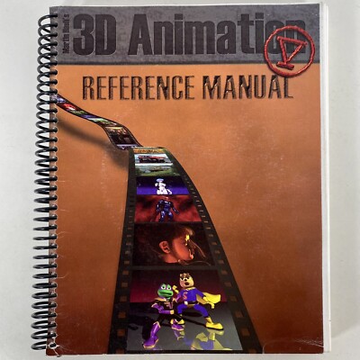 Martin Hash 3D Animation Reference Manual Vintage 1997 Spiral Bound Model Book