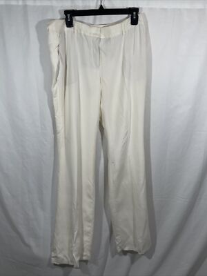 NWD $1290 Akris Punto Marylin Silk Trousers in Pelican [ SZ US 8 ] #Q62
