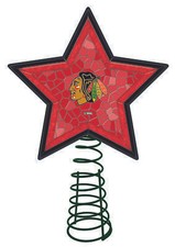 Chicago Blackhawks Mosaic Tree Topper