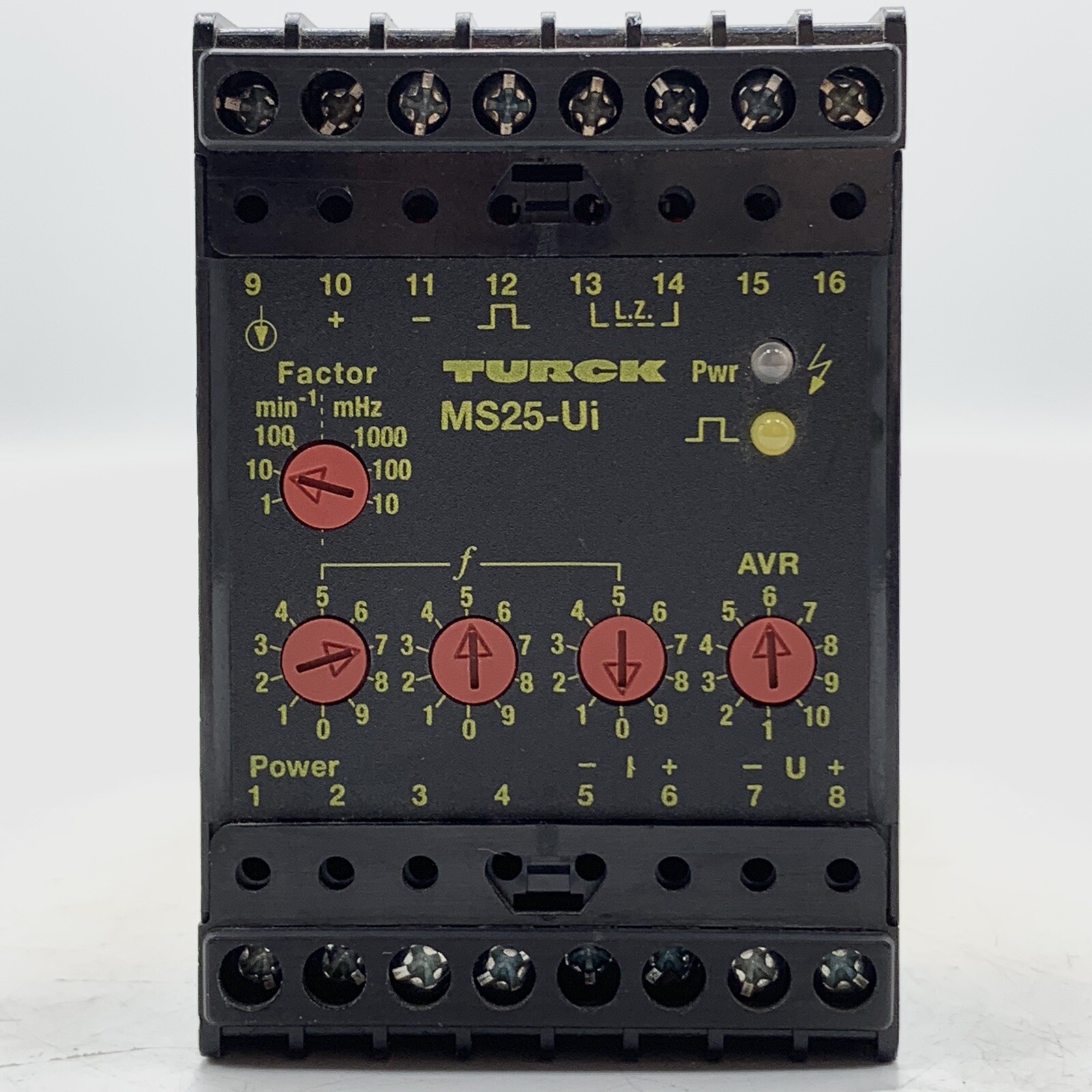 Turck MS25-Ui Rotational Speed Meter Used IN:0-250 VAC/DC OUT:0-10V