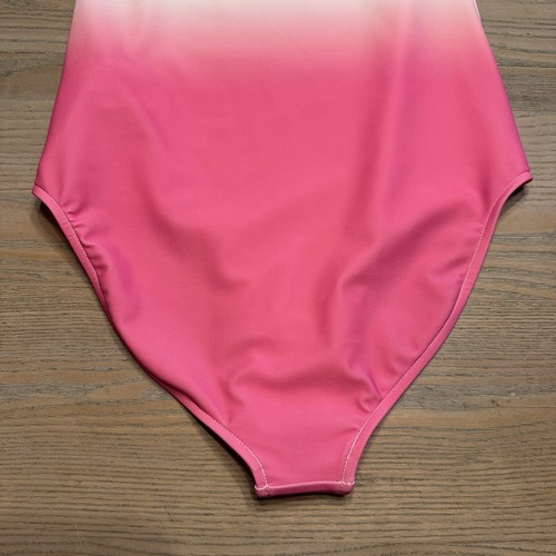 NEW Polo Ralph Lauren Girls 10 Logo Ombré One-Piece Swimsuit Turquoise/Pink $65 - Picture 14 of 16