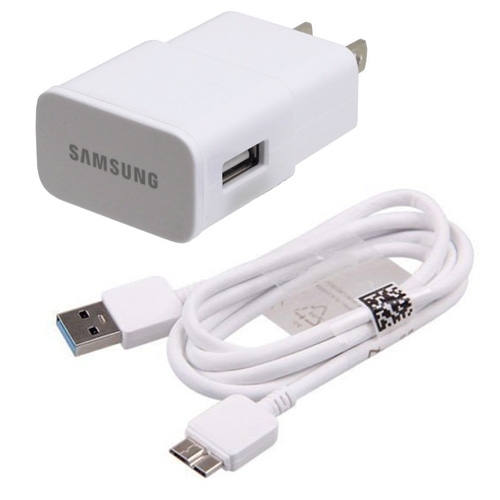 SAMSUNG OEM HOME WALL TRAVEL AC CHARGER POWER ADAPTER USB 3.0 SYNC DATA CABLE - Picture 1 of 1