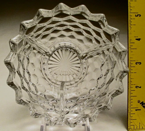 VTG American #2056 by Fostoria Glass Clear Cocktail Icer Ice Dish Missing Insert