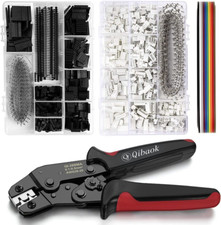 Crimping Tool Kit Ratcheting Crimper with 1550PCS 2.54Mm Dupont Connectors