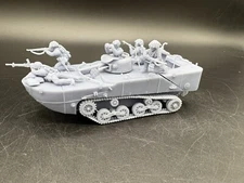 28mm, 1/56, 3D Printed, UnPainted, Japanese Ka-Mi Type 2, Tank, WW2, Bolt Action