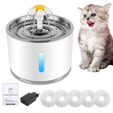 Trinkbrunnen Water Fountain für Katzen Hunde Automatisches Wassertrinker2.4L