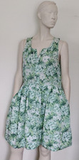 LADIES GAP KNEE DRESS Size 6 Lined Buttons Front Pockets Sleeveless Cotton