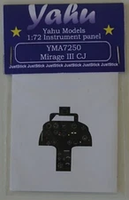Yahu Models YMA7250 1/72 Dassault Mirage III CJ instrument panel