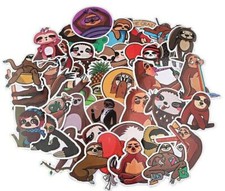 SLOTH Stickers A 12 LAZY FUNNY Waterproof Vinyl SCRAPBOOK Laptop Phone Decal