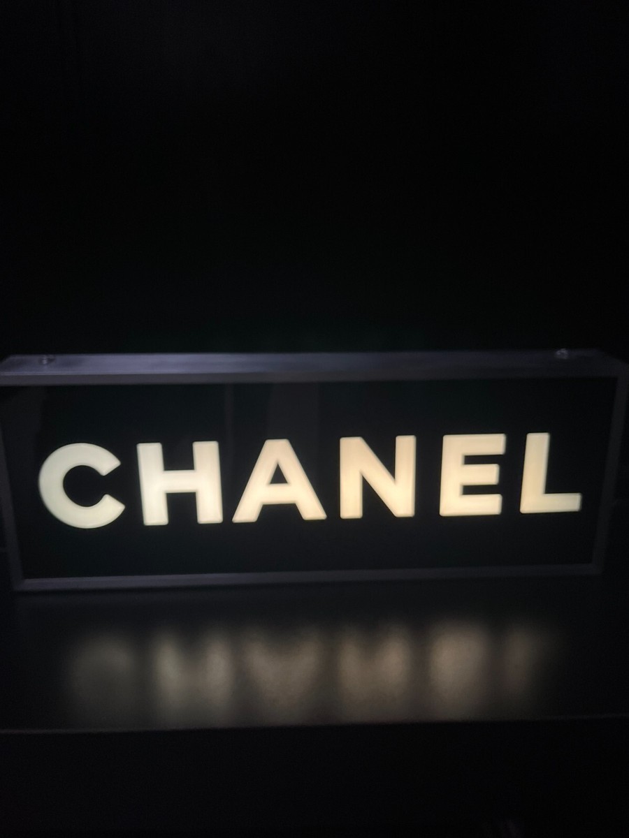 CHANEL Coco Chanel Store Fixtures Lighting Sign Advertising