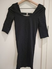 Alice + Olivia Black Party Bodycon Dress Open Back Size Medium