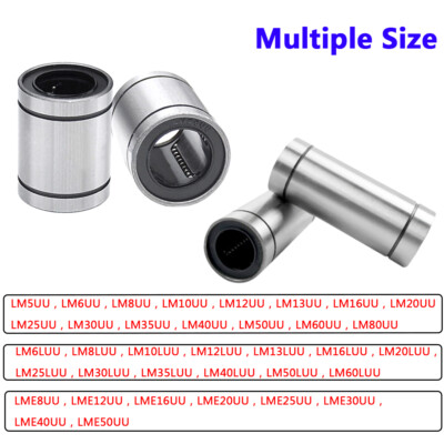 Geschlossene Linearkugellager Buchsen für Ø 5-80mm Linearwellen LM5UU bis LM80UU