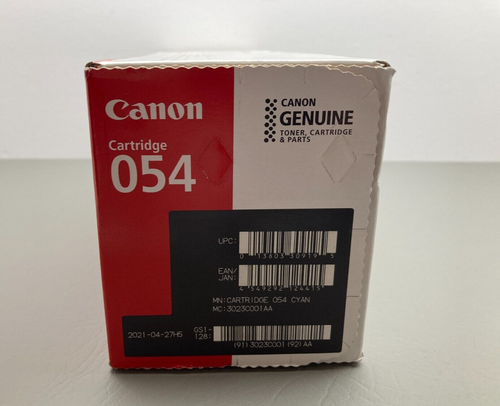 Canon OEM 054 Standard Capacity Toner Cartridge Cyan LBP620C Series New Unopened - 第 2/6 張圖片