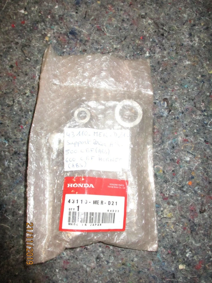 support d'étrier arrière neuf pour CB 600 F HORNET CBF 500 ABS réf 43110-MER-D21 - Photo 1/4