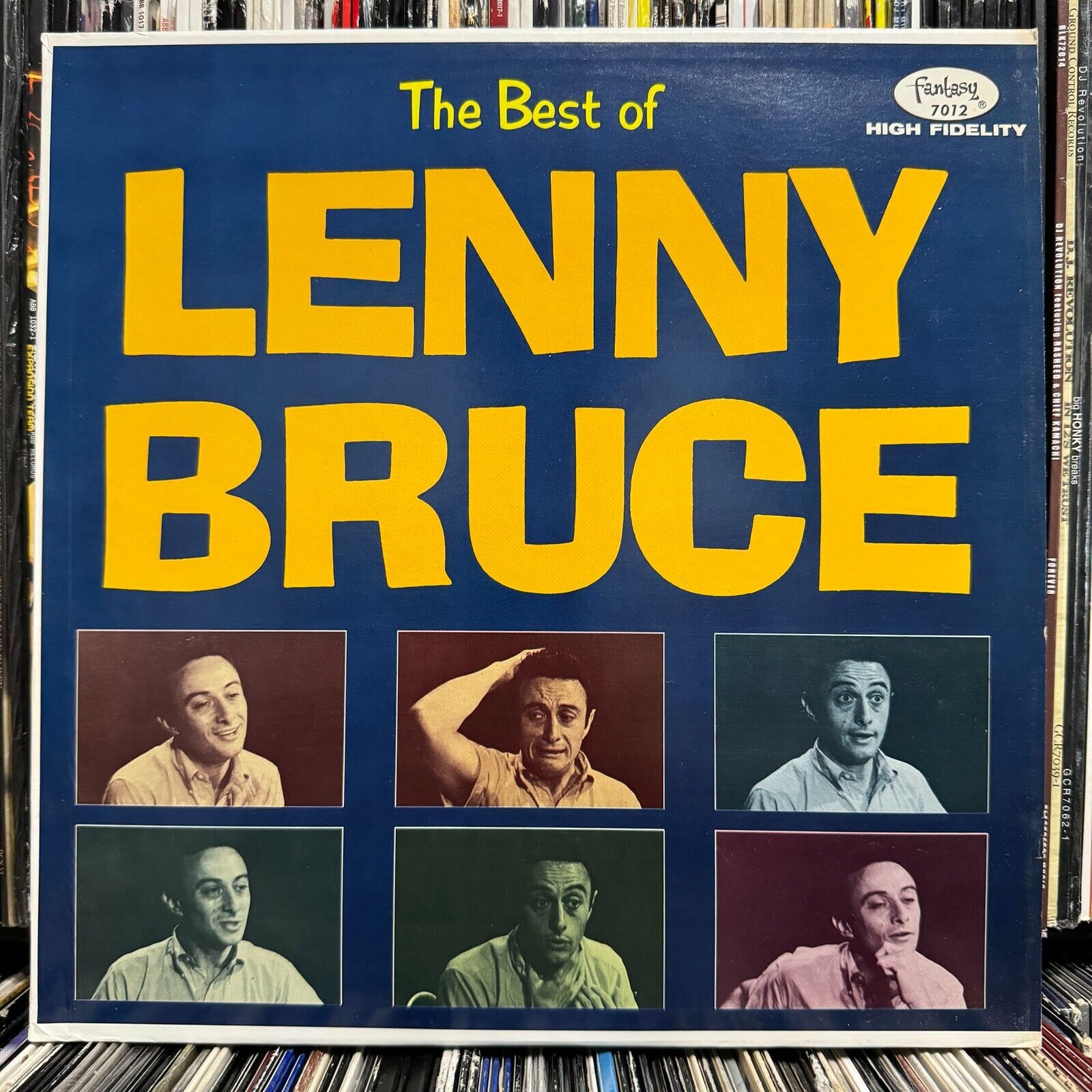 LENNY BRUCE - THE BEST OF (VINYL LP)  1962!!!  RARE!!!  FANTASY RECORDS 7012
