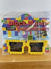 NEW SEALED Kid Fun item GL50 Yellow Block Mania Youth Building Block Sunglasses