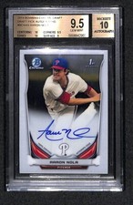 2014 Bowman Chrome Aaron Nola auto autographed Rookie Card BGS 9.5 mint 10