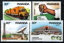 Rwanda 1986, Transport & Communication MNH set