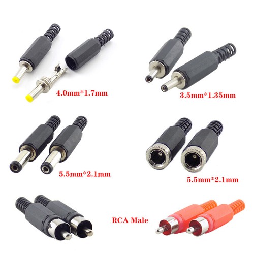 DC Plug RCA Power Adapter 4.0mm 5.5mm 