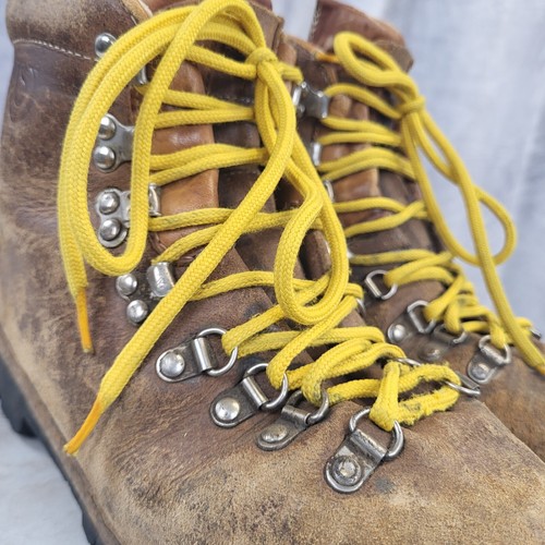 Vintage Asolo Sport Yukon Mountaineering Boots Excellent Men's Size 7 M Brown - 第 5/17 張圖片