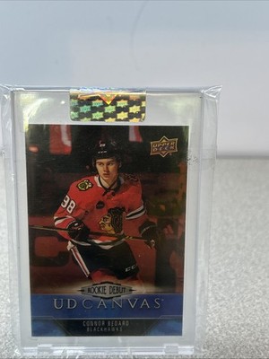 2023 -25 Upper Deck Clear Cut Rookie Debut UD Canvas Connor Bedard Rookie RC