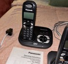 Working Set Panasonic Rechargeable Cordless Telephones Answer Machine Caller ID — photo 5