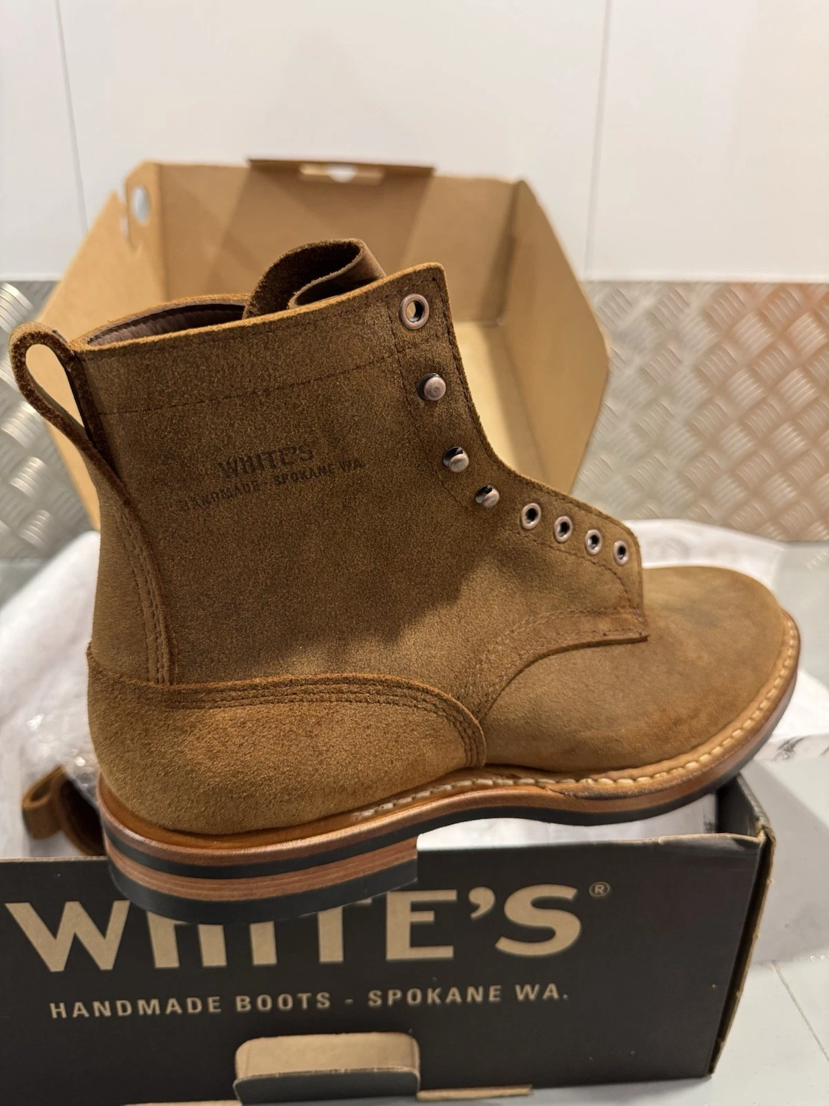 White's Boots 350-MV 350 Cruiser Distress Roughout Size US 11 E New 4