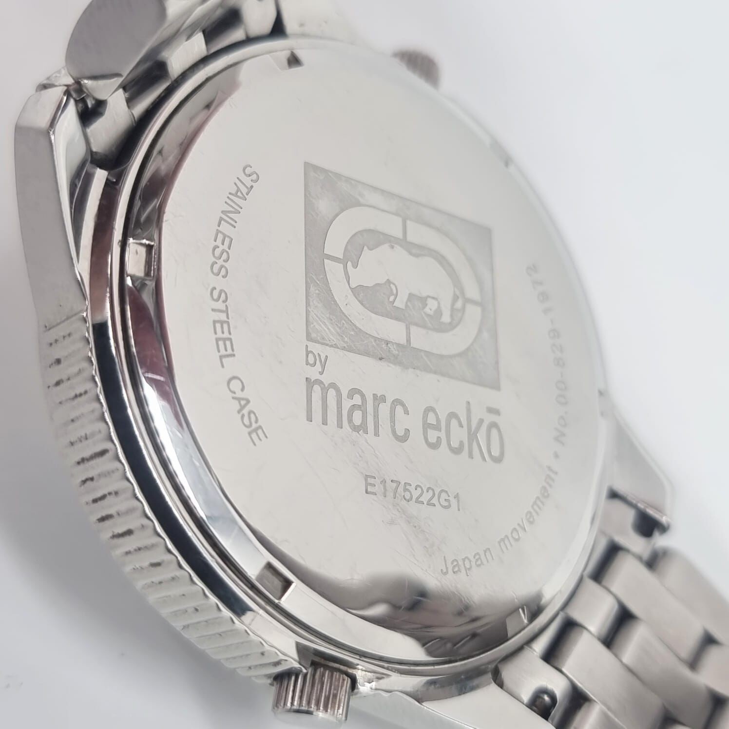 Marc Ecko E17522G1 Two Timer Dual Time Silver Sta… - image 4