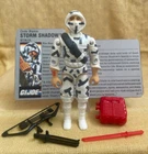 1988 GI Joe Strom Shadow - Ex File Card - Bright White - No Cracks - Complete