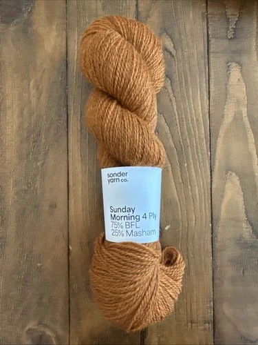 Sonder Yarn Co Sunday Morning Fingering Weight Yarn, Perfectly Burnt, 432yd/100g - product listing photo