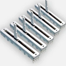 5x ALPS RS451121400A Dual Slide Potentiometer 10k 45mm Linear Taper Audio Fader