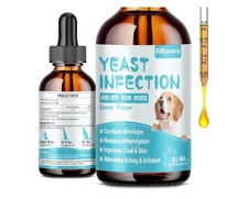 Yeast Infection Treatment for Dogs Itchy Skin Relief, Herbal Drops, 2 oz