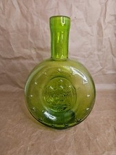 Vintage Green Glass Eagle And Stars Decanter ...
